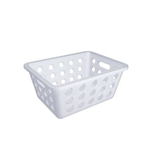 Cesta Organizadora Retangular Pequena 8,2x18,6cm Natural - Coza