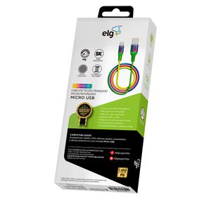 Cabo Micro Usb 1m Rainbow - Elg