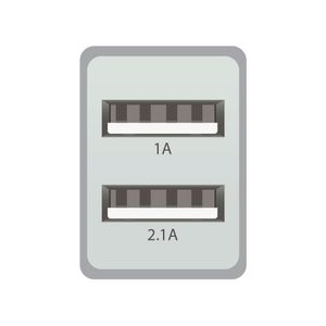 Carregador Universal 2usb Branco - Elg