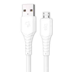 Cabo Micro Usb Emborrachado 1,2m Branco - Elg