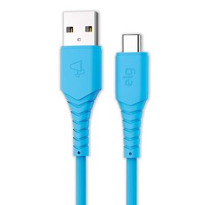 Cabo Tipo-c Emborrachado 1,2m Azul - Elg