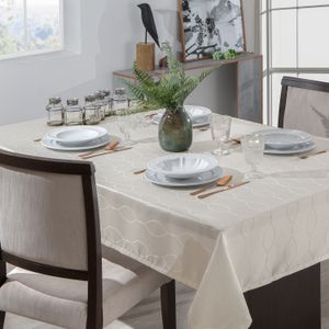 Toalha de Mesa Retangular 1,60x2,20m Il Viena Perola - Branyl