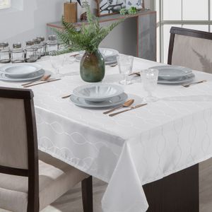 Toalha de Mesa Quadrada 1,60 Viena Branca - Branyl