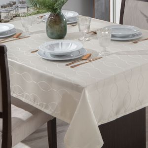 Toalha de Mesa Quadrada 1,60m Viena Branca - Branyl