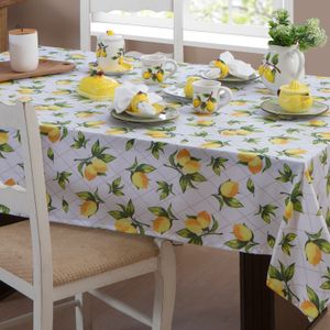 Toalha de Mesa Quadrada 1,35x2,10m Kitchen Limões
