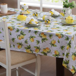 Toalha de Mesa Quadrada 1,60x2,70m Kitchen Limões