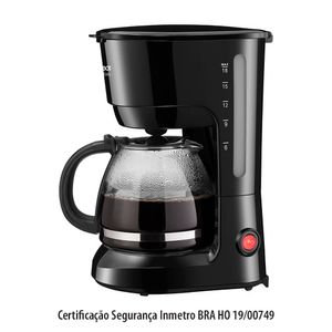 Cafeteira Elétrica Easy Preta - Lenoxx