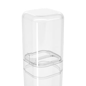 Porta Escovas de Dente com Tampa Splash Cristal - Coza