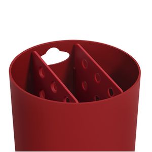 Porta Talheres Oval Vermelho Bold - Coza