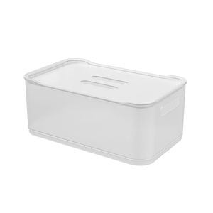 Cesta Organizadora com Tampa Fit 30,5cm Natural - Coza