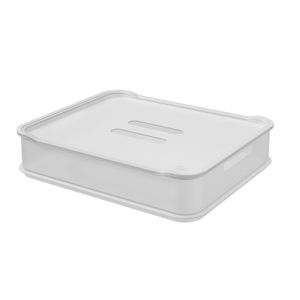 Cesta Organizadora com Tampa Fit 8,5x38cm Preta - Coza