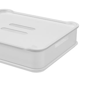 Cesta Organizadora com Tampa Fit 8,5x38cm Preta - Coza