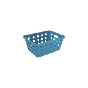 Cesta Organizadora Flora 18,6cm Azul Atlantic - Coza