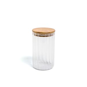 Porta Mantimentos Canelado com Tampa Redondo 800mL - Oikos