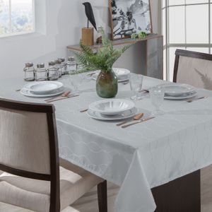 Toalha de Mesa Retangular 1,60x2,70m Il Viena Prata - Branyl