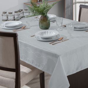 Toalha de Mesa Quadrada 1,40 Il Viena Prata - Branyl