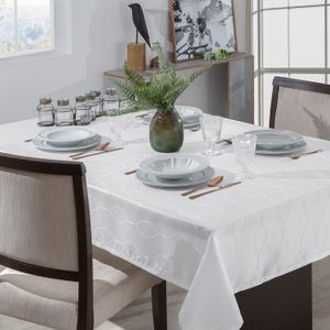 Toalha de Mesa Retangular 1,40x2,10m Il Viena Branca - Branyl