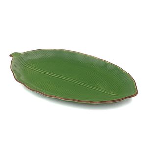 Centro de Mesa Cerâmica Verde 26,5x42,5cm - Fancy