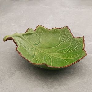 Centro de Mesa Cerâmica Verde 24x31cm - Fancy