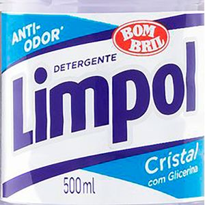 Kit Com 10 Lava-louças Limpol Líquido Cristal 500mL - Bombril