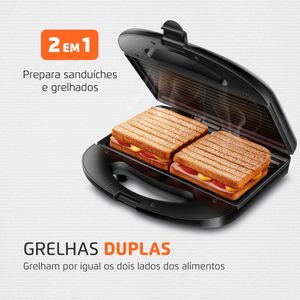 Sanduicheira Master Grill Inox - Mondial