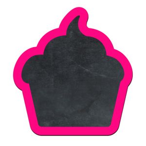 Lousa Decorativa Mdf Cupcake 28,5x26,5cm - Cia Laser