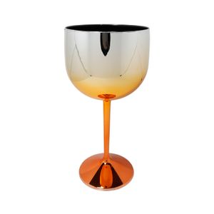 Taça de Gin Degradê 550mL Cobre Metalizada - M&ca Plástico