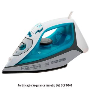 Ferro de Passar a Vapor Black & Decker com Spray Fx3060 Azul