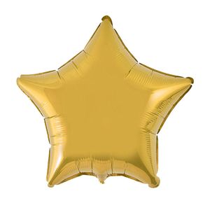 Balão Metalizado Estrela 20 Ouro - Flexmetal