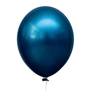 Balão Redondo 9 Liso Azul Meia Noite - Happy Day