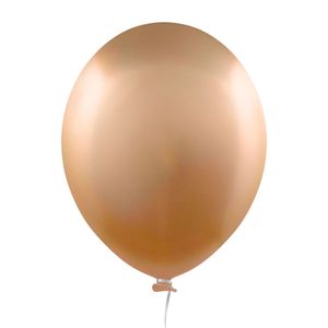 Balão Redondo 9 Alumínio Dourado - Happy Day