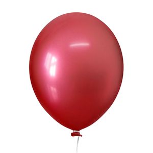 Balão Redondo 9 Alumínio Vermelho - Happy Day