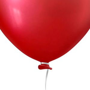 Balão Redondo 9 Alumínio Vermelho - Happy Day