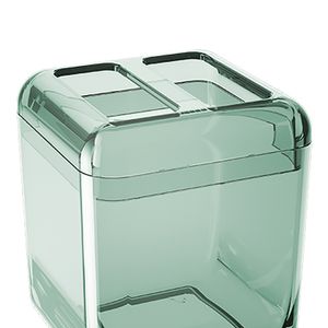Porta Escova Cube Verde Soft - Coza