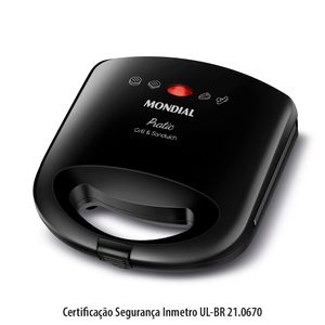 Sanduicheira Pratic Grill Sn-01 - Mondial
