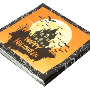 Guardanapo de Papel Halloween 33x33cm Teias - Silver Plastic