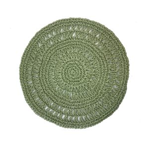 Kit Com 6 Serviço Americano Tricot Verde Menta - Yoi