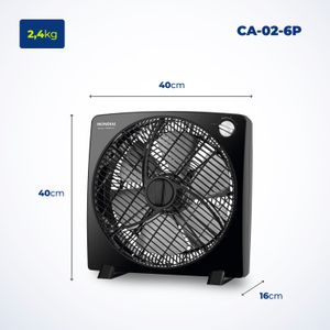 Circulador de Ar da Mondial 30cm 6 Pás Ca-02 Preto