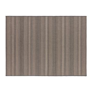 Passadeira Eco-nature Riscas 57x180cm Chumbo - Têxtil J. Serrano