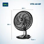 Ventilador de Coluna Mondial 40cm 8 Pás Vtx-40c- - Preçolandia - Preçolândia