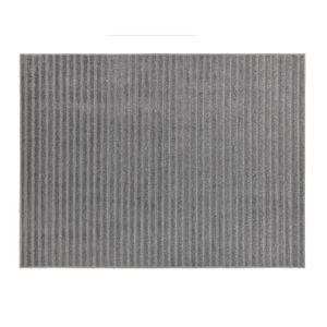Tapete Realce Listras 50x100cm Cinza - Têxtil J. Serrano