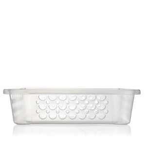 Cesta Organizadora Retangular Baixa 6,8x27cm Transparente - Sanremo