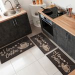 Jogo de Tapetes para Cozinha 3 Peças My Rules Chumbo - Preçolandia -  Preçolândia