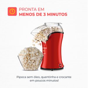 Pipoqueira Elétrica Popflix Vermelha - Mondia