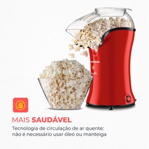 Pipoqueira Elétrica Popflix Vermelha - Mondia