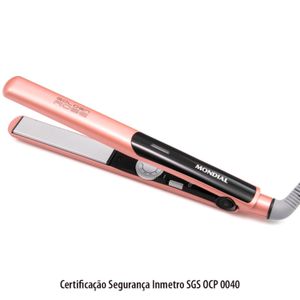 Prancha de Cabelo Mondial Golden Rose