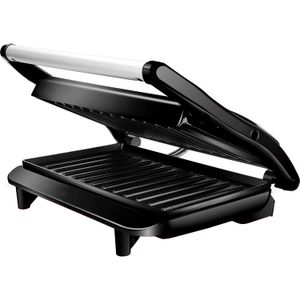 Grill Panini Inox Preto - Lenoxx