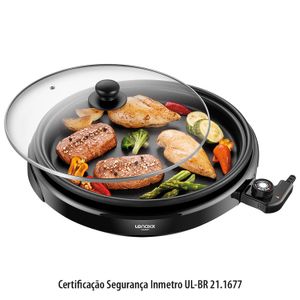 Grill Multifuncional Gourmet Preto - Lenoxx