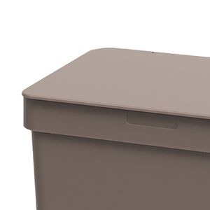 Lixeira Pia Single 2,5l Warm Gray - Coza