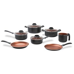 Jogo de Panelas Topázio 7 Peças Cinza Range - Brinox
